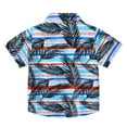 thumbnail image 4 of Ruyang Tropical Print Shirts for Boys Summer Hawaii Beach Short Sleeve Cardigan Causal Baggy Button Down Shirts Top, 4 of 9