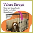 thumbnail image 4 of Pet Dreams Dog Crate Bumper - Comfy Liner & Dog Tail Protector for Inside Crate, Fits iCrate Cages 18, 24, 30, 36, 42, 48 inches Denim, X-Large, 42", 4 of 9