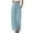 Sky Blue, variant on Buigttklop Pants for Women 2024 Women'S Casual Solid Pants Comfortable Elastic High Waist Wide Leg Casual Length Pants