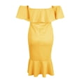 thumbnail image 3 of Prettyia - Vestido para mujer con y hombros descubiertos, vestido de sirena de cóctel L Yuyangstore  vestido de coctel para mujer, 3 of 8