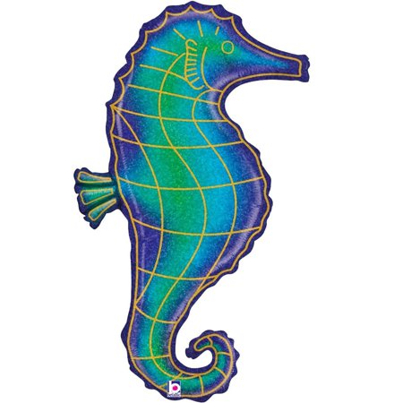 36" Holographic Seahorse