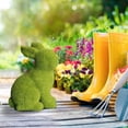thumbnail image 2 of Statue de Jardin en Résine Floquée Lapin de Pâques, Figurine Réaliste de Lapin Assis Ou Debout avec Texture Douce, Décoration de Table Intérieure Extérieure pour Cour Patio Cheminée Centre de Table de Pâques, 2 of 4