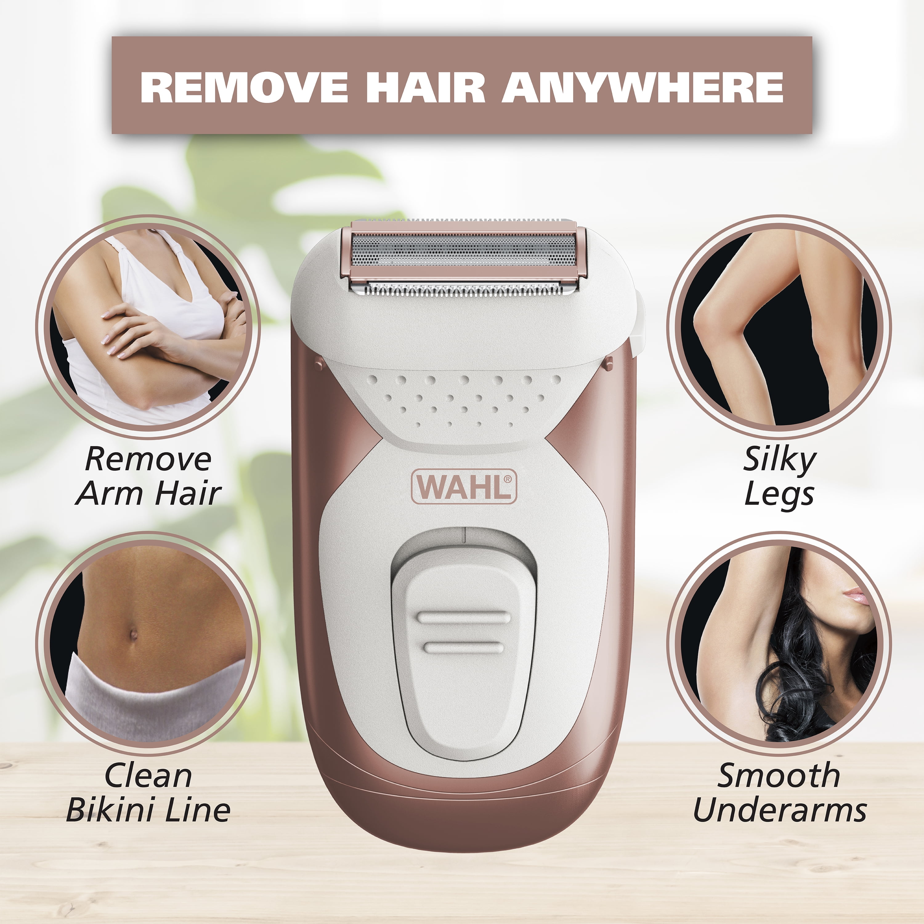 Wahl Smooth Confidence, Ladies Waterproof, Battery Shaver Female, 7067
