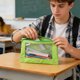 thumbnail image 3 of Three-hole Pen Case Transparent Document Folder Oxfords Cloth Storage Bag Large Airss Vent Large Capacity Stationery Bag, 3 of 7
