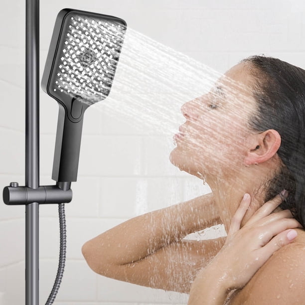 Cabezal de ducha de 3 modos con ducha de mano, cabezal de ducha de alta presión, boquilla de ducha turboalimentada, cabezal de ducha con calentador de agua