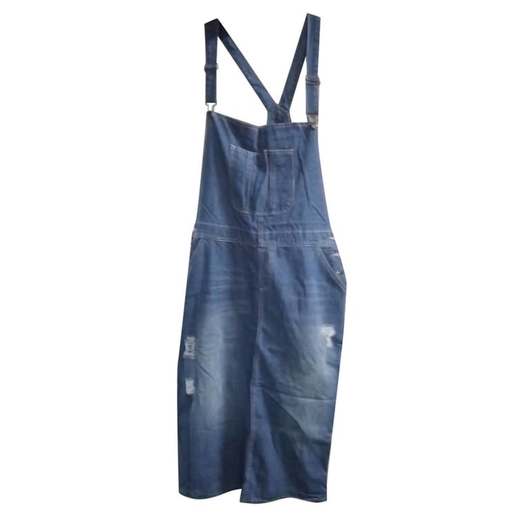 Dpytoraw Women's Ripped Denim Strappy Dress Casual Backless Overall Skirt  For Summer Women's Plus Size Maxi Dresses - Walmart.com