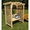 thumbnail image 1 of A &amp; L Furniture Jamesport 7.3 ft. High Wood Arbor with Swing, 1 of 2