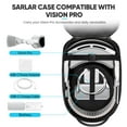 thumbnail image 4 of sarlar Étui Rigide de Transport Compatible avec Oculus Meta Quest 2 /Quest 3/Vision Pro, Protection Légère et Fixe pour Manette de Casque VR et Accessoires Officiels de Sangle de Tête, Voyage et Rangement, 4 of 4