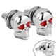 thumbnail image 4 of 2 uds calavera marco para matrícula pernos tornillos tapa de sujeción motocicleta coche camión Auto, 4 of 5