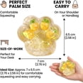 thumbnail image 4 of Cat Paw Squishy Squeeze, Fruit Relief Squeeze Fidget Stress Relief Squishies Soft Transparent Cute Novelty Stress, Portable Decompression Gift for Office Study Travel Party Favor (A3), 4 of 9