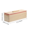 thumbnail image 2 of Molde de jabón de madera natural hecho a mano, molde de jabón premium, 2 of 7