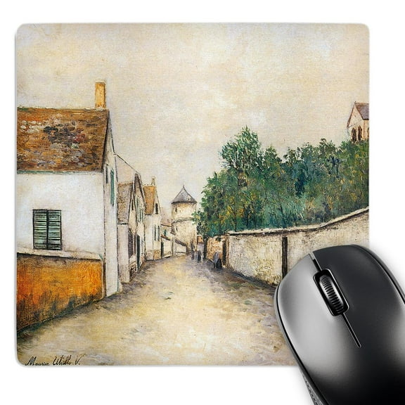 3dRose, Marizy Sainte-Genevieve by Maurice Utrillo, MousePad