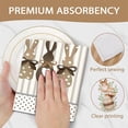 thumbnail image 6 of 16" x 24" Happy Easter Kitchen Dish Towels Set of 2, Bunny Rabbit Colorful Plaid Hand Towels Drying Baking Cooking Cloth, Spring Eucalyptus Leaves Farmhouse Home Kitchen Decor, A2-G, 6 of 9