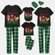 thumbnail image 1 of Pijamas familiares navideños a juego, conjuntos de pijamas negros de verano de julio, 1 of 3