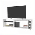 thumbnail image 5 of TV Furniture Modern White TV Stand for 70” Screens with Open Storage | Particle Board | Melamine, 5 of 7