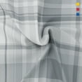 thumbnail image 4 of Color Sense 3-Piece 100% Cotton Percale Bed Sheet Set, Cool & Crisp Printed Bedding, Twin, Hudson Plaid Gray, 4 of 10