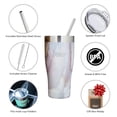thumbnail image 2 of Healthy Human Stainless Steel Tumbler with Straw & Lid | Splash Proof Insulated Travel Cup | Eco-Friendly Coffee Tumblers | Straw Cleaner and Splash Proof Lids (32oz, Mirage), 2 of 6