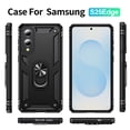 thumbnail image 2 of Dteck Case for Samsung Galaxy S25 Edge,Military Grade Drop Impact Case 360 Metal Rotating Ring Kickstand Holder Armor Heavy Duty Shockproof Cover for Galaxy S25 Edge,Black, 2 of 7