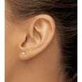 thumbnail image 3 of 14K Yellow Gold Lab Grown Diamond 1/4Ctw Si1/Si2, Ghi, 3 Prg Screwbk Earrings Made In United States em1007s-025-lg, 3 of 5