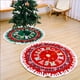 thumbnail image 2 of Ounissouiy de árbol Suministros de vacaciones Adorno de Navidad Ahorro de espacio Tela no tejida Decoración para el hogar Tamaño compacto Kits de decoración para fiestas Rojo, 2 of 6