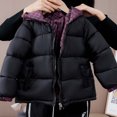 thumbnail image 5 of Yotami Kids Hooded Puffer Jacket, Plaid Lined Thick Padded Zip‑Up Coat, Boys Girls Warm Winter Outerwear for 3-13 Years, 5 of 5
