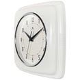 thumbnail image 4 of Infinity Instruments Retro Square White Wall Clock, 9.25", 4 of 5