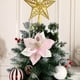 thumbnail image 2 of 1 Pieza de la Flor de Simulación de la Decoración Del Árbol de Navidad - Flor de Simulación de Tela - Decoración de la Escena de la Boda / Fiesta / Sala - Regalo de Vacaciones, 2 of 6