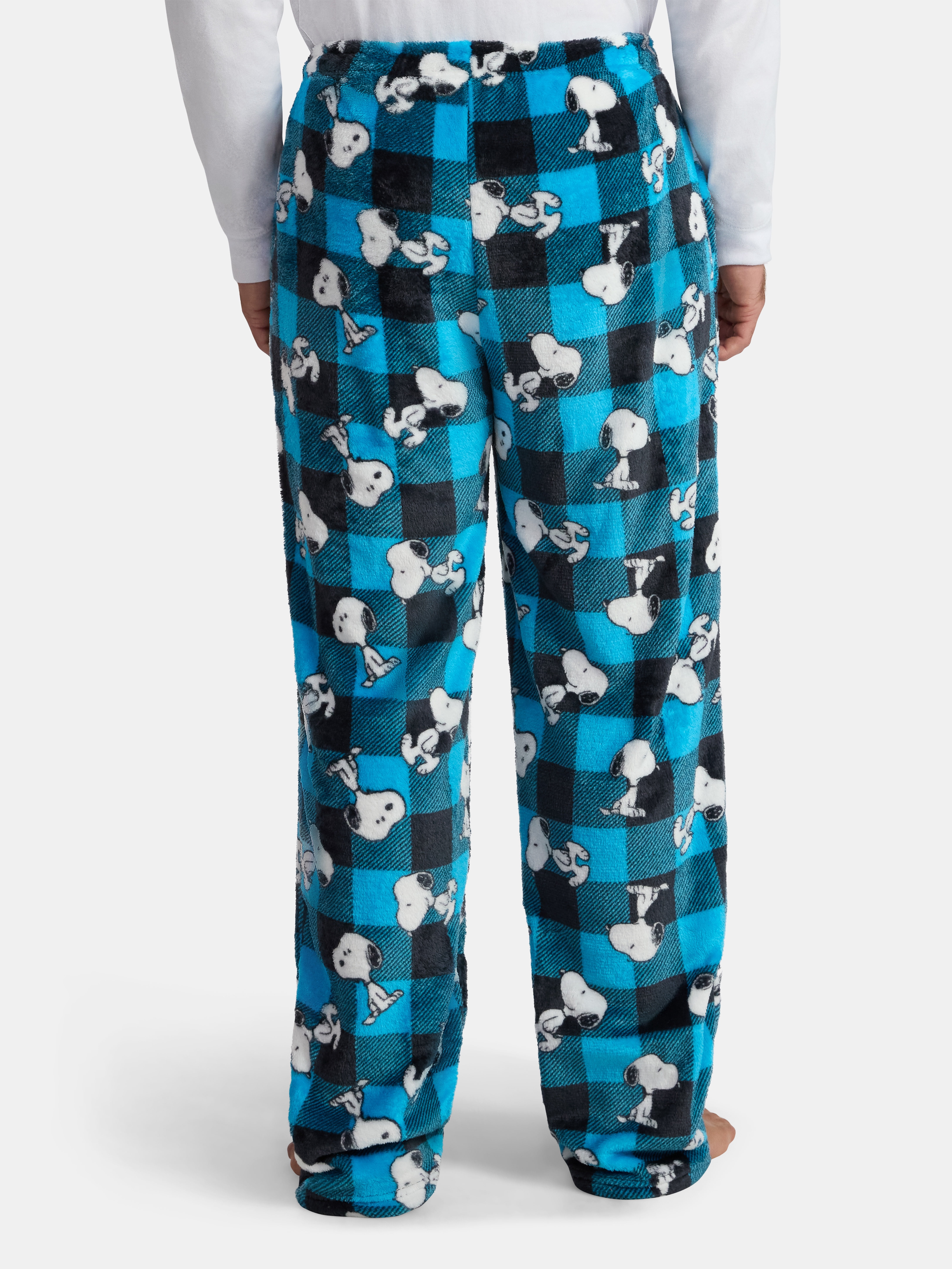 Snoopy Men's Superminky Fleece Pajama Sleep Pants, Size S-XL