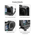 thumbnail image 4 of Camera Cage,With Cold Filter Adapter 52mm Filter Camera Video Metal Mount 52mm Cold Mount Audio Adapter Metal 12/11/10/9 Compartment 12/11/10/9 Compartment Adapter Series Buzhi Compatible With 52mm, 4 of 7
