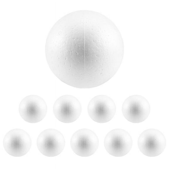 10 x Modelling Craft Polystyrene Foam Ball Sphere 10cm---White
