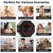 Digital Kitchen Timers, Flipping Activations Timer, Classroom Timer, Small Kitchen Timers With Gravity Sensor, LED Display Countdown Countup Timer for Cooking, Work and Study