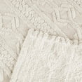 thumbnail image 5 of Superior Arctic Fleece Boho Knit Jacquard Blanket, Throw, Ivory, 5 of 7