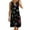 Black, variant on Plus Size Dresses for Curvy Women Women's Round Neck Sleeveless Gradient Tie Dyed Beach Dress