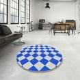 thumbnail image 4 of Ahgly Company Machine Washable Indoor Rectangle Transitional Gulf Blue Area Rugs, 2' x 4', 4 of 7