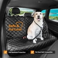 thumbnail image 3 of Funda de asiento de coche para perros KritterKorner, impermeable, piel sintética, 3 of 9