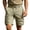 hgg171-Khaki, variant on Men's Solid Color Button Front Cargo Pants Relaxed Fit Utility Pocket Casual Work Trousers