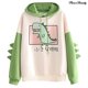 thumbnail image 1 of Sudadera De Manga Larga Con Patrón De Dinosaurio Mezcla De Algodón Adolescentes Niñas Invierno Con Capucha Para El Hogarpangjing, 1 of 4