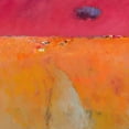 thumbnail image 2 of Groenhart, Jan 26x26 White Modern Wood Framed Museum Art Print Titled - Landscape in orange and red, 2 of 4