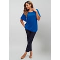thumbnail image 4 of Jessica London Women's Plus Size Stretch Knit Flutter Sleeve Tunic, 4 of 5