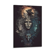 Greek Mythology Hecate Poster 2 Artworks Canvas Poster Room Aesthetic Wall Art Prints Home Modern Decor Gifts 16x24inch(40x60cm)