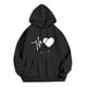 thumbnail image 5 of WILLBEST Sudadera con Capucha y Cordón Ajustable, Estilo Casual, para Mujer, Ideal para Otoño E Invierno, Perfecta para Actividades Al Aire Libre Tallas Grandes, con Estampado de Letras XXX-Grande, 5 of 6