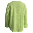 thumbnail image 6 of Womens Spring Tops Trendy Linen Long Sleeve Button Plus Size Blouse Oversized Tshirts for Women, 6 of 6