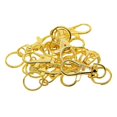 thumbnail image 1 of Abbracc 10 Pieces gold Lobster Clasps Swivel Clips Snap Hooks with Split s Bag Key, 1 of 8