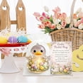 thumbnail image 3 of Beautynvta Easter Pocket Hug Gift, Acrylic Colorful Egg Animal Figurines with Inspirational Message Card and Organza Bags, for Employee Appreciation Coworker Friend Family Gifts, 3 of 6