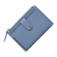thumbnail image 1 of Cartera pequeña Yuyangstore tarjetero de moda para citas compras damas Azul, 1 of 8