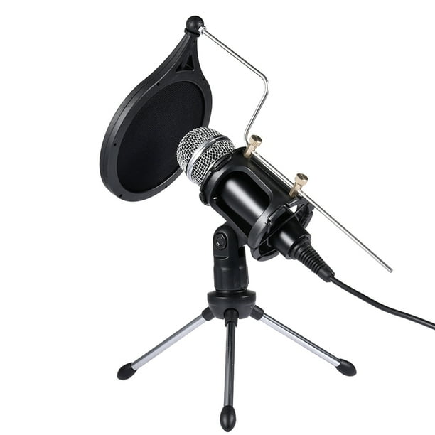 Willstar Computer Condenser Microphone with Stand for Android Phone PC