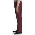 thumbnail image 3 of Harbor Bay by DXL Men's Big and Tall Continuous Comfort Pants, Cranberry, 44W x 34L, 3 of 7