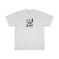 thumbnail image 2 of God Loves All Lives Women Unisex Heavy Cotton Tee, 2 of 9