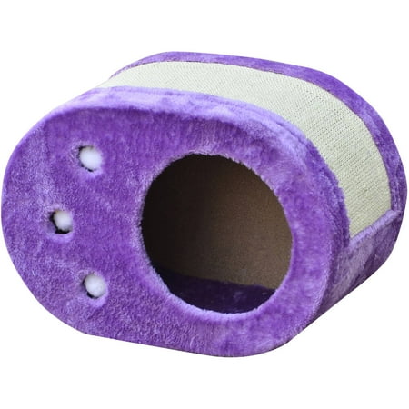 Pet Pals Fleece And Sisal Scratcher - 18"W x 10"L x 13"H