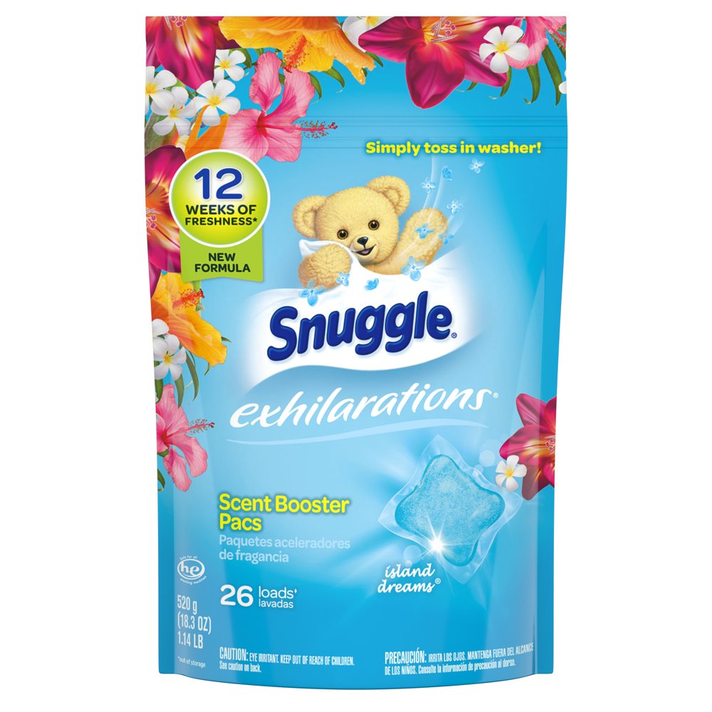 Snuggle Exhilarations In Wash Laundry Scent Booster Pacs, Island